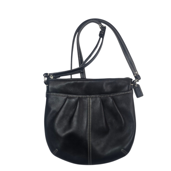 Coach Soho Crossbody Bag Swingpack Black Leather Handbag Vintage Y2K - Picture 9 of 9